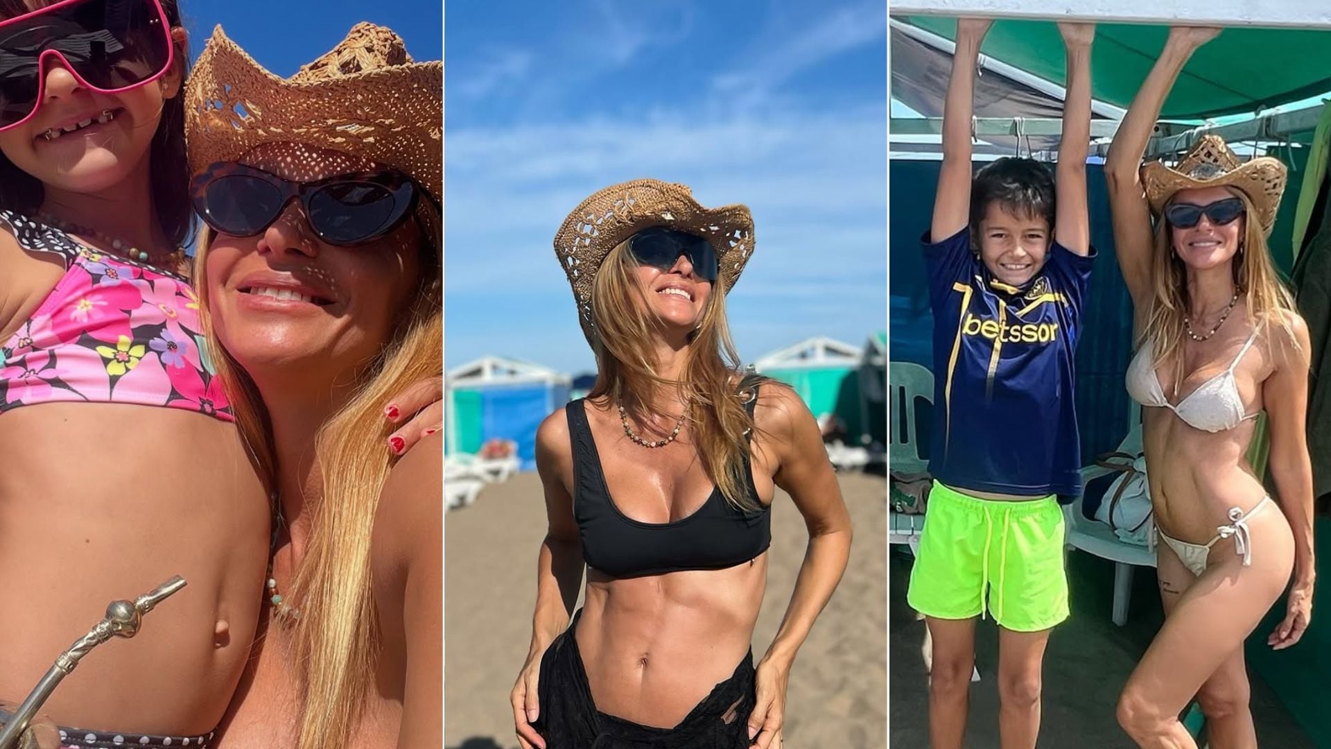 Los días de playa de actriz junto a sus hijos