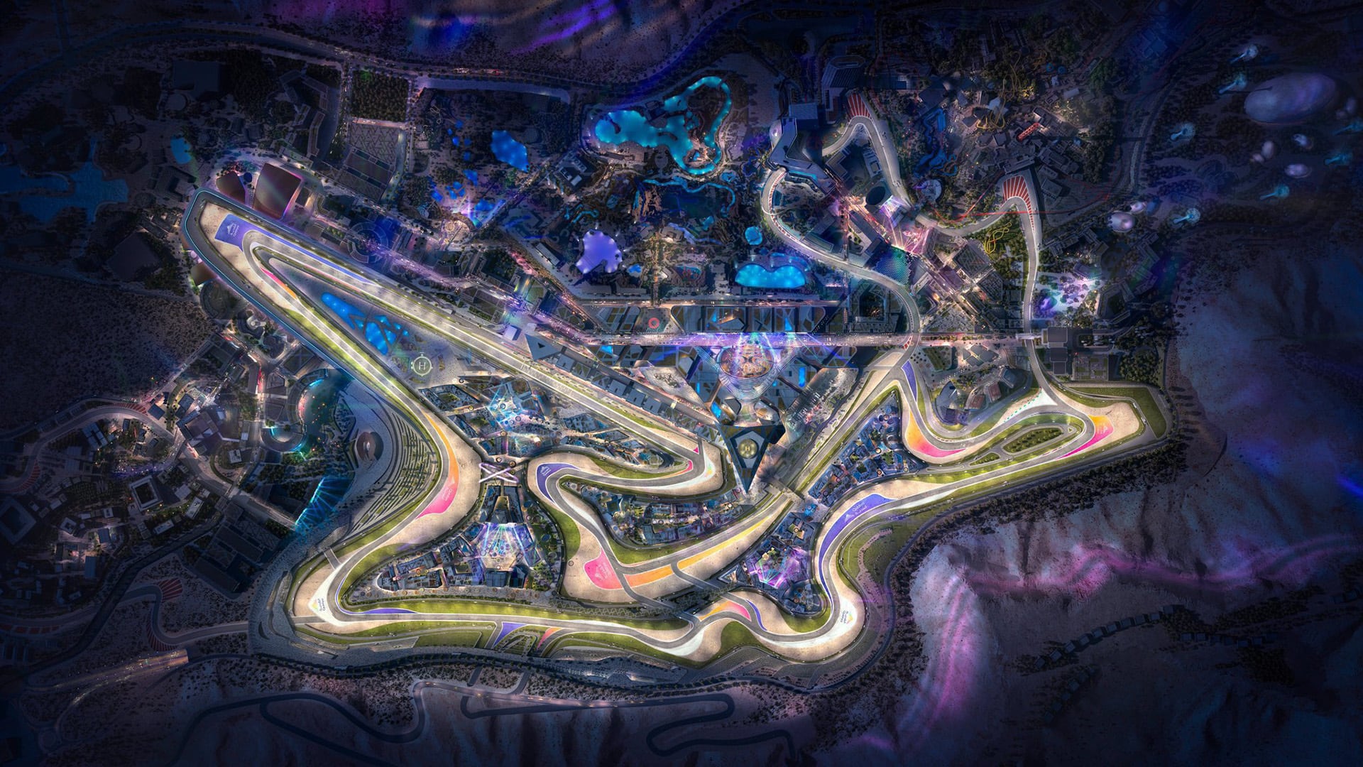 Así será el circuito Speed Park Track en Qiddiya (Prensa Qiddiya) 