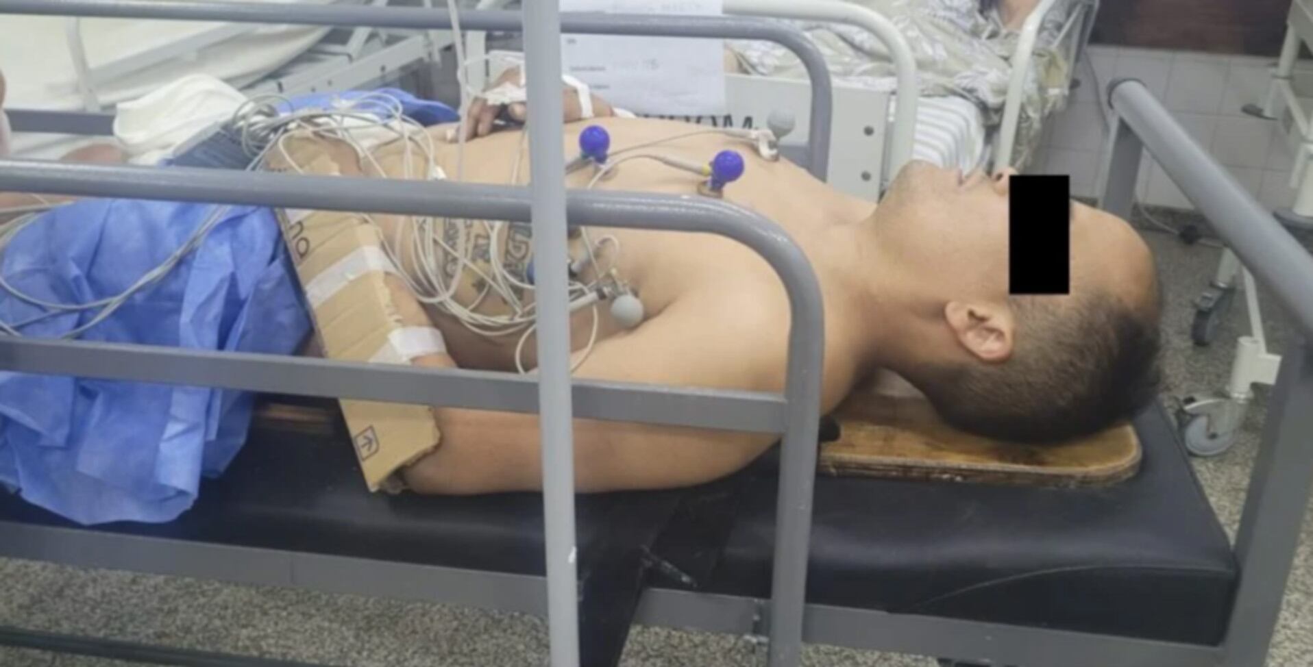 El delincuente tuvo que ser atendido por las fracturas.