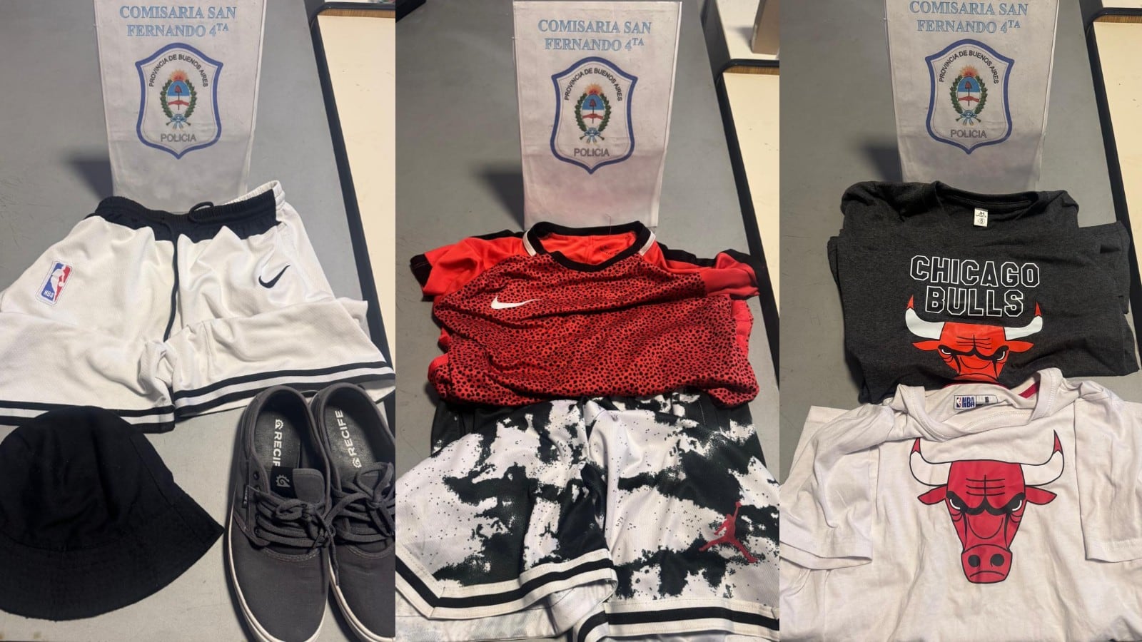 Parte de la mercadería sustraída durante el asalto fue recuperada en los allanamientos realizados en Virreyes Oeste