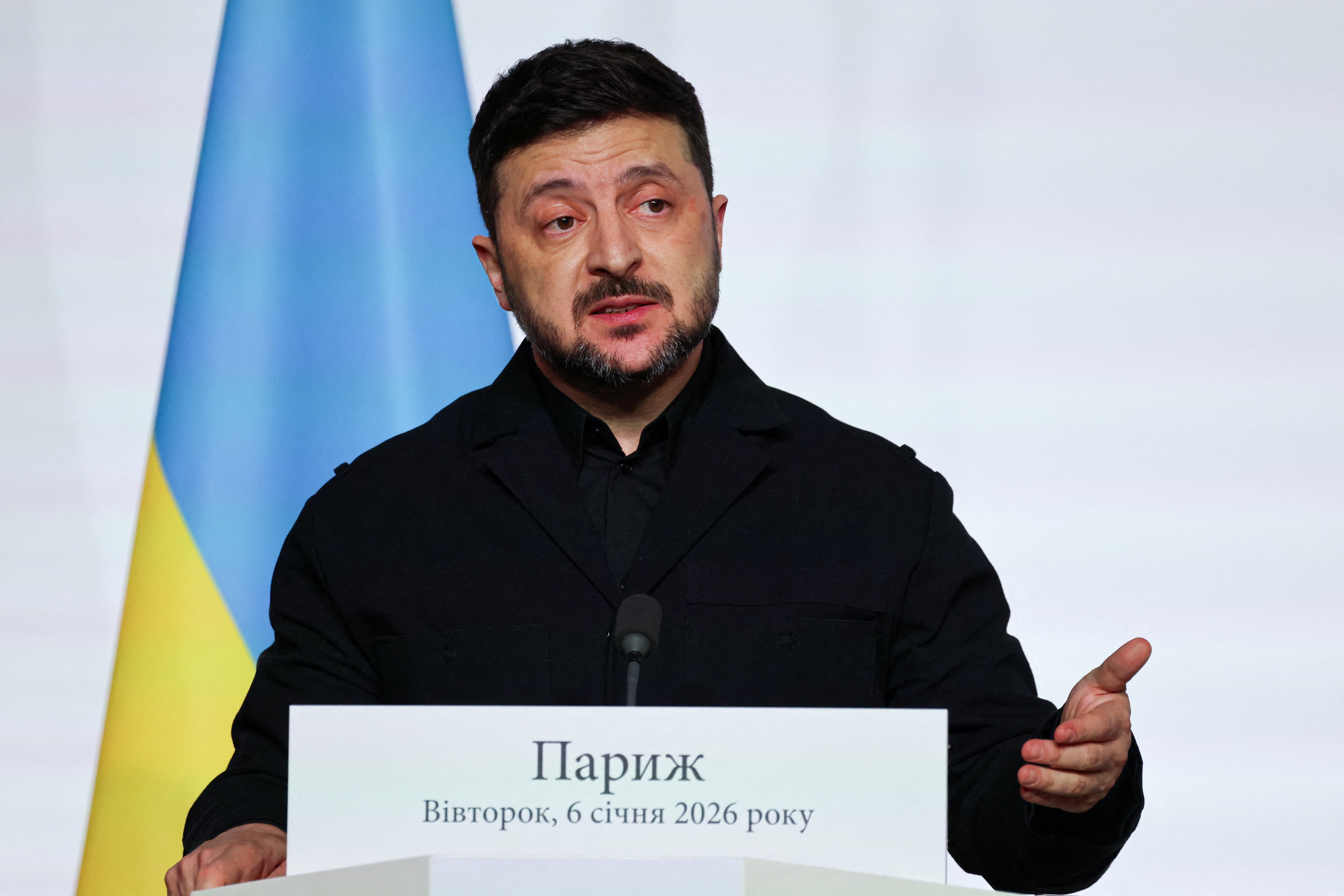 El presidente de Ucrania, Volodimir Zelensky (Ludovic Marin/Pool vía REUTERS)
