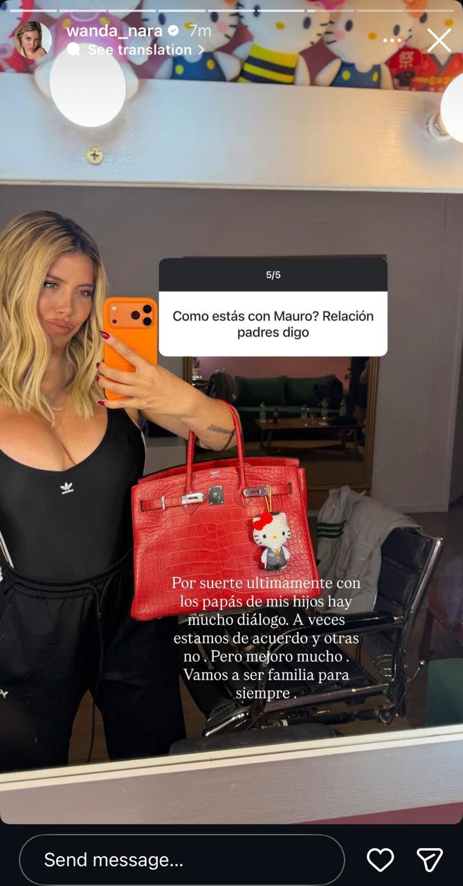 Wanda aseguró que tiene un diálogo más abierto con Icardi (Instagram)