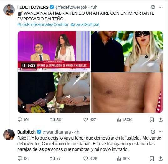 ¿Wanda Nara tuvo un affaire con un empresario casado del negocio de las bananas? Su furiosa reacción por el rumor