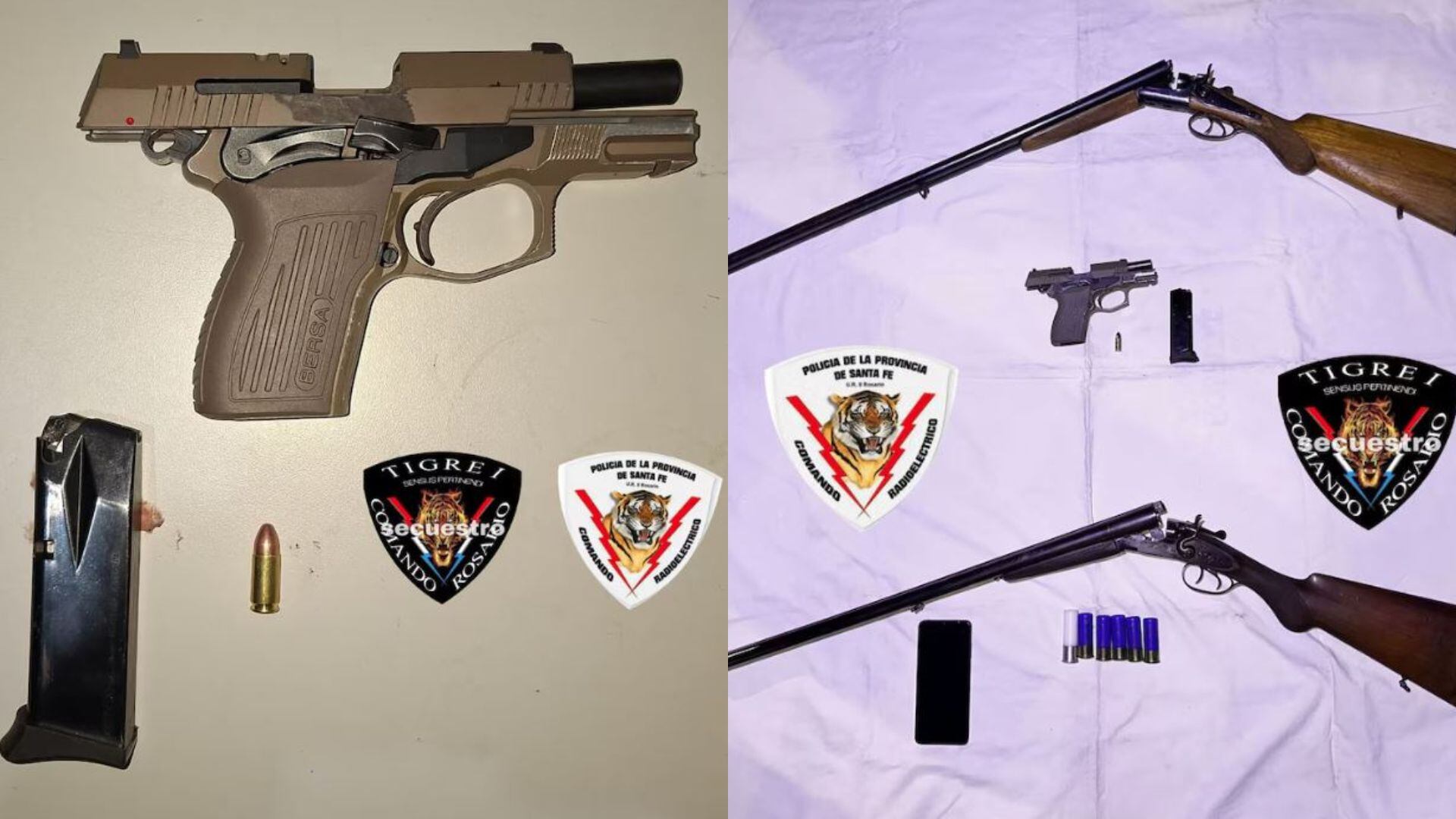 Los elementos secuestrados por la Policía en los allanamientos