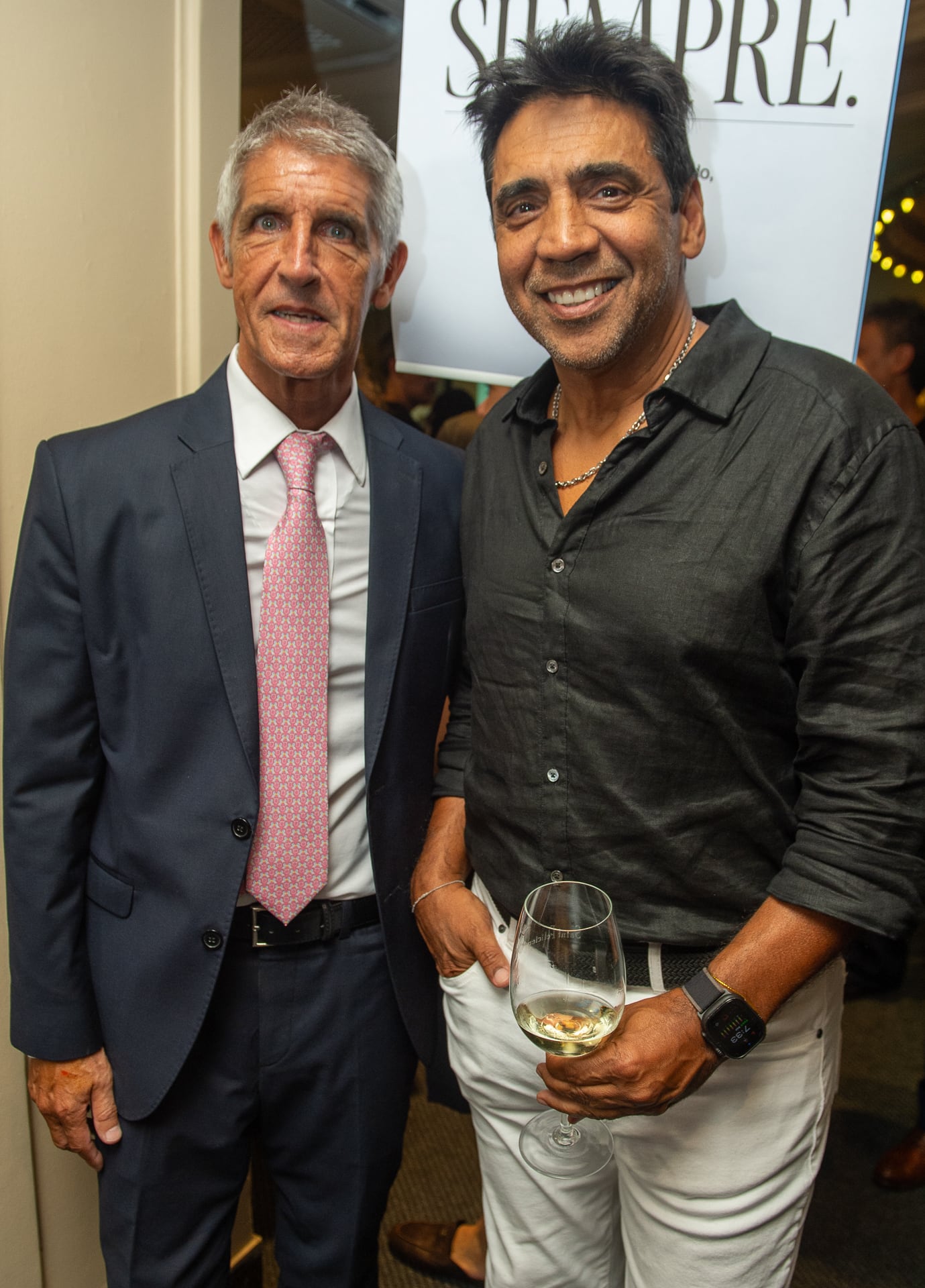 El abogado, Martín Leguizamón, y Coco Fernández 