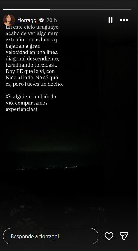 La pareja compartió la experiencia en Instagram, invitando a otros testigos a sumarse con relatos similares