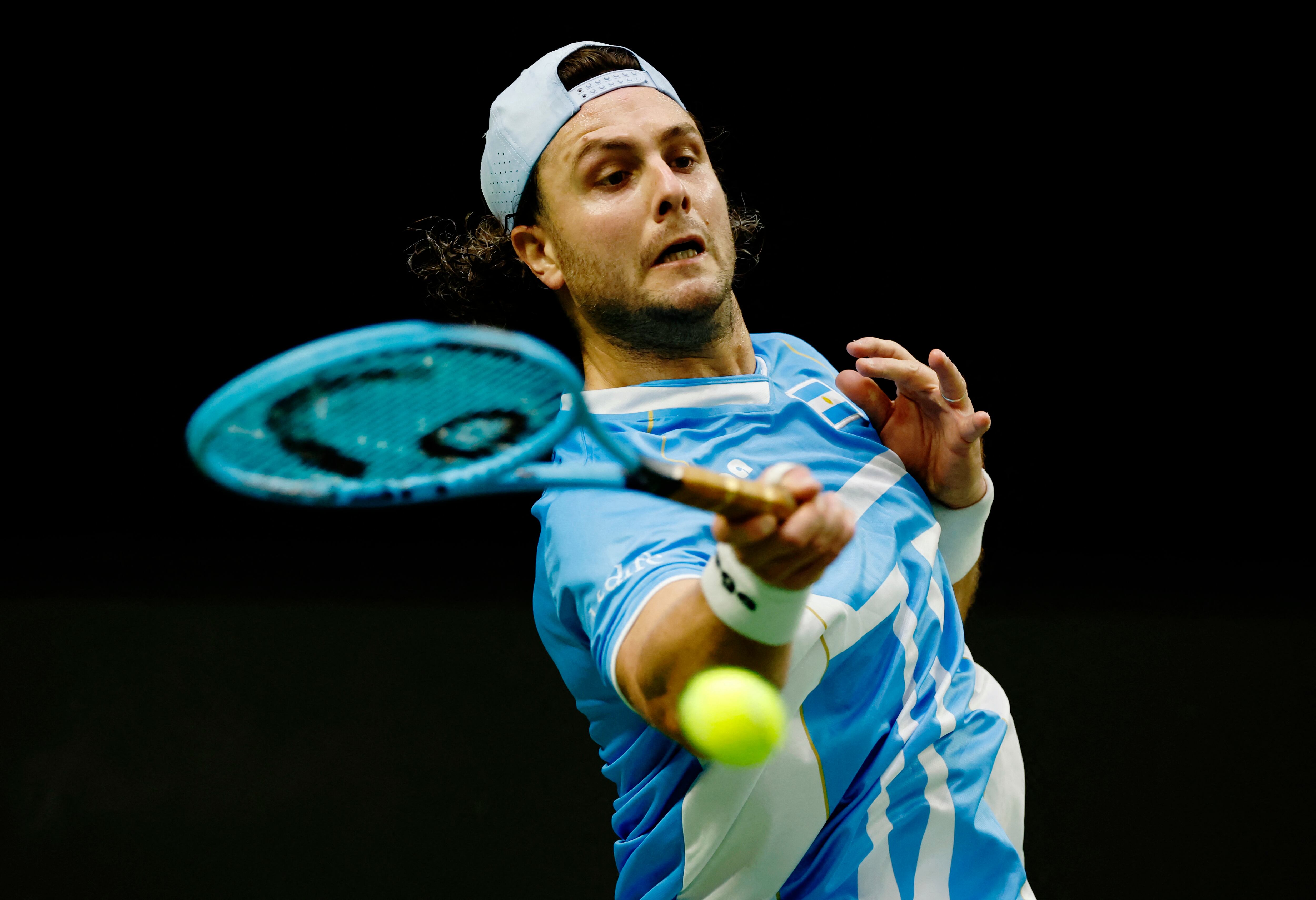 Marco Trungelliti durante su partido frente a Soon-Woo Kwon (Fuente: REUTERS/Kim Soo-Hyeon)