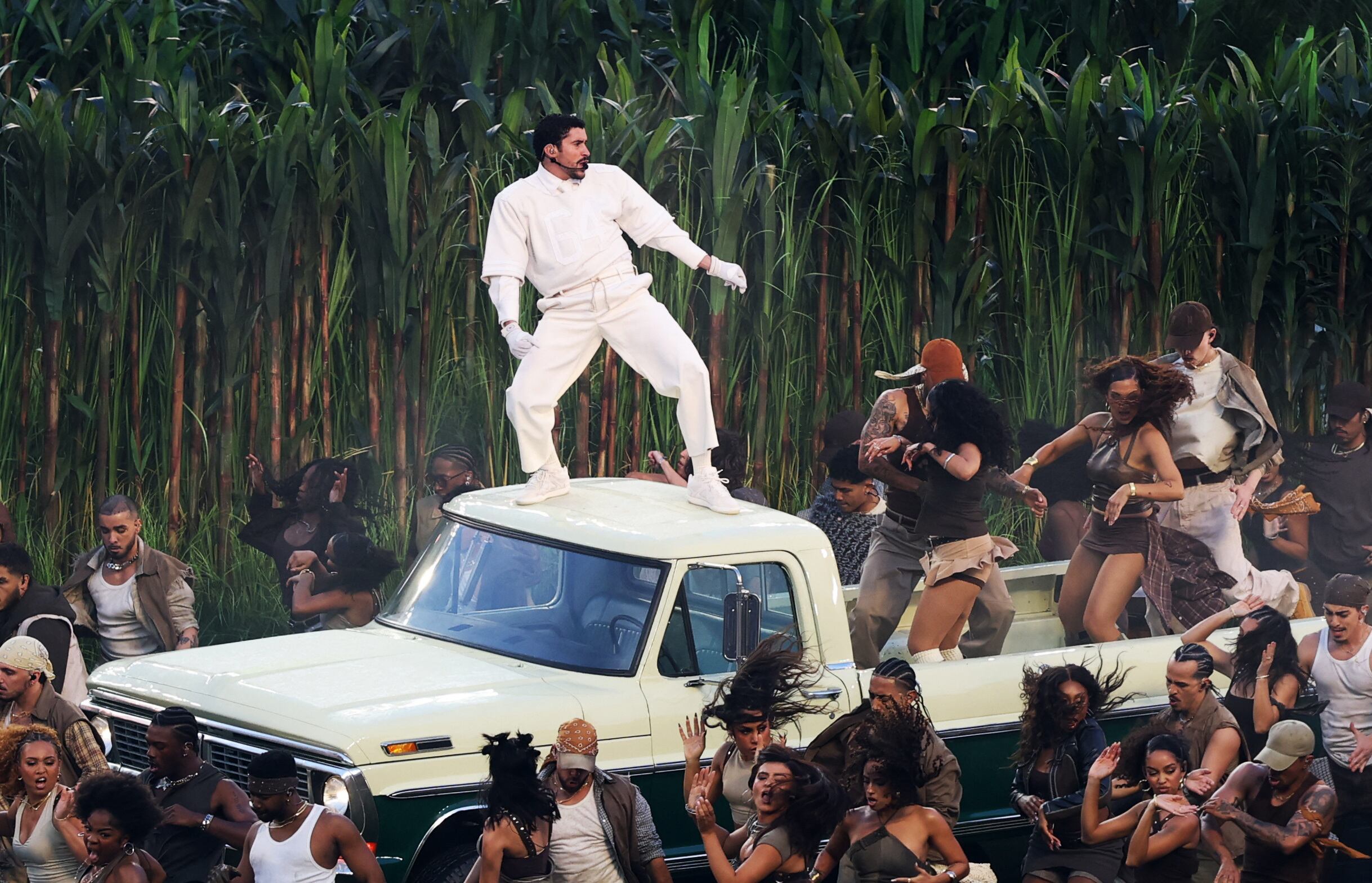 Bunny encabezó un show con profundes raíces latinas (REUTERS/Carlos Barria)