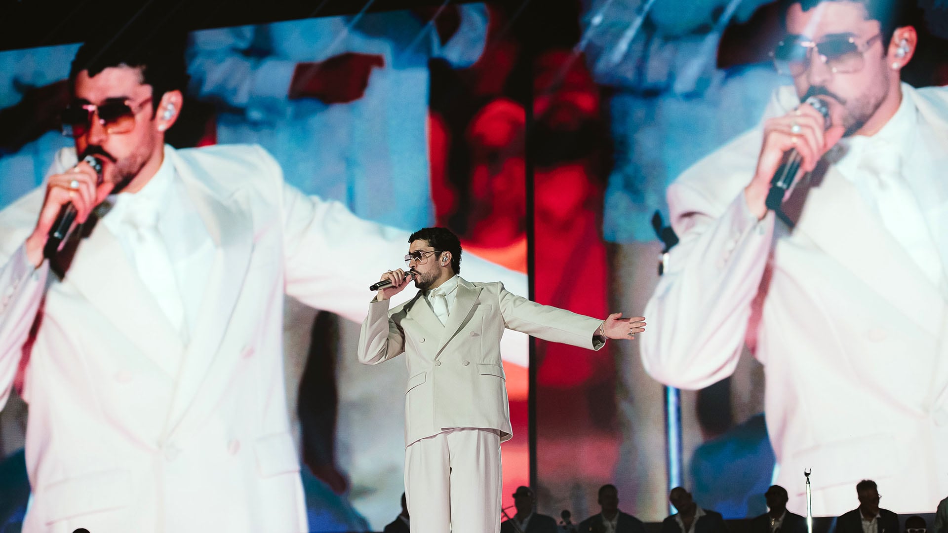 Durante las tres noches, el Monumental reunió a más de 80 mil personas por fecha, consolidando el fenómeno Bad Bunny en Argentina (Victoria Dragonetti)