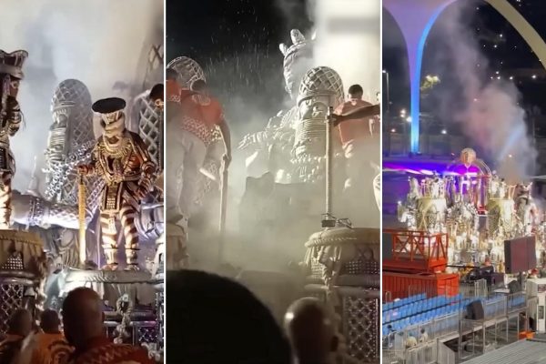 Caos y sangre en el Carnaval de Río: una gigantesca carroza se descontroló y dejó tres heridos