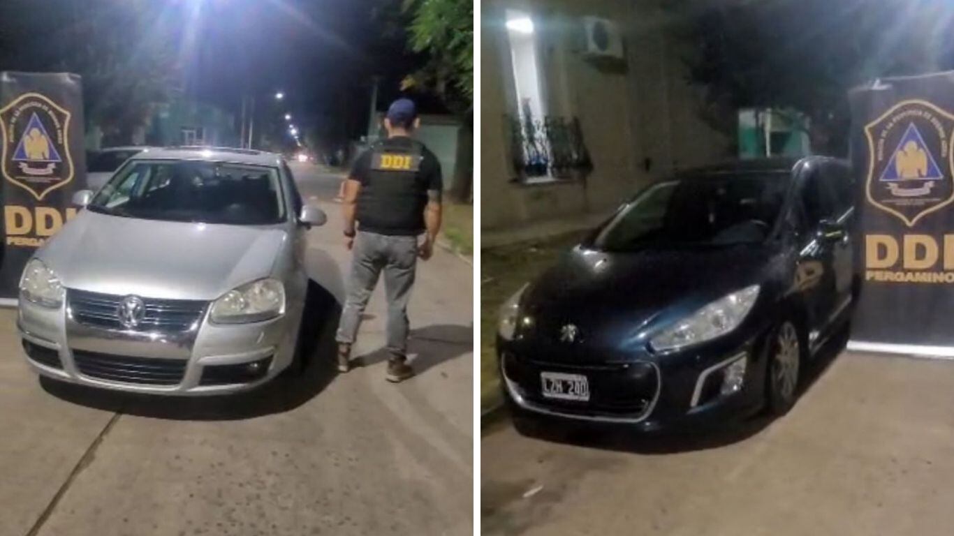 El Volkswagen Vento, con pedido de secuestro activo por robo, y el Peugeot 308 utilizado en el hecho