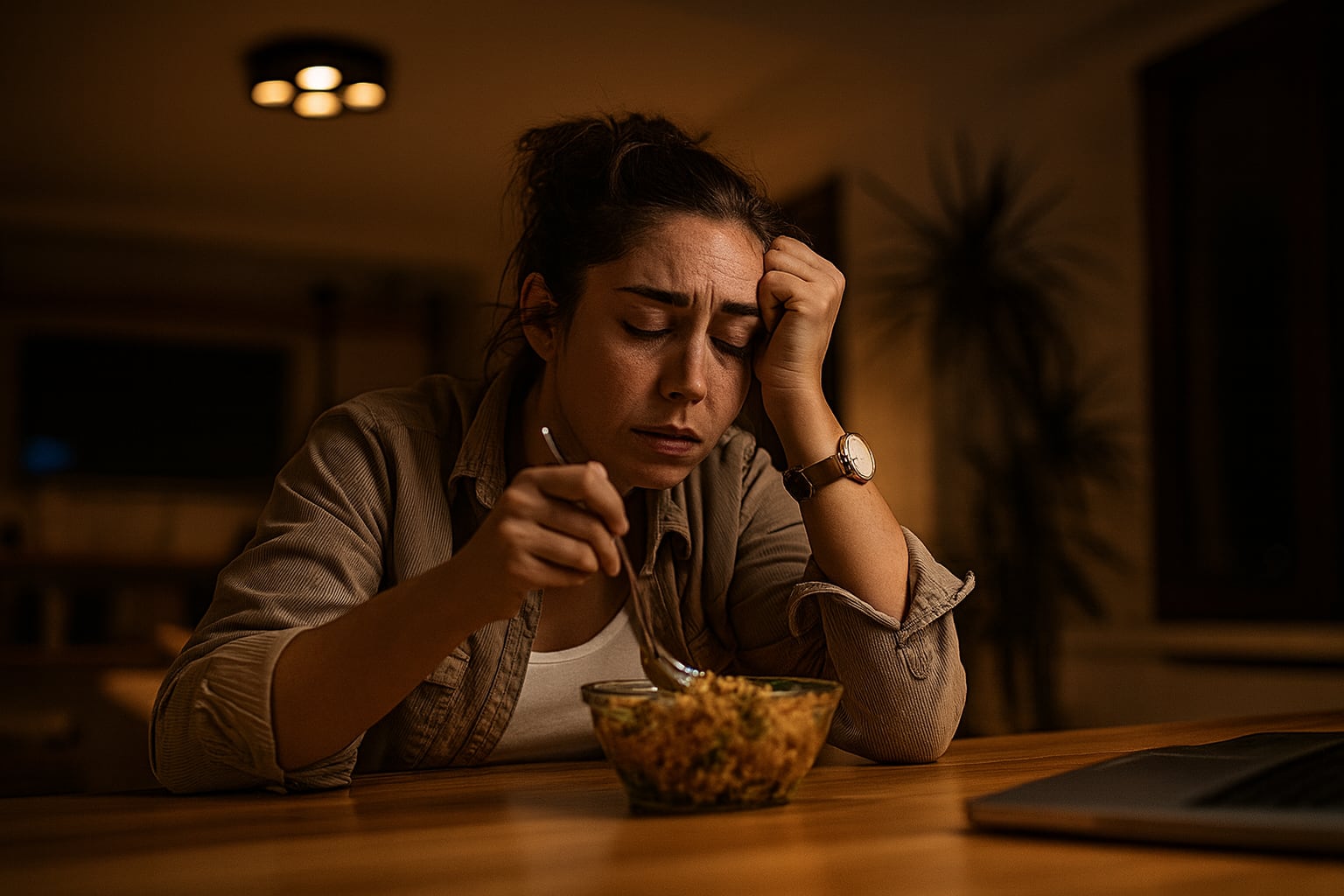 Expertos destacan que cenar tarde puede afectar negativamente la regulación del ritmo circadiano y el funcionamiento de la microbiota (Imagen Ilustrativa Infobae)