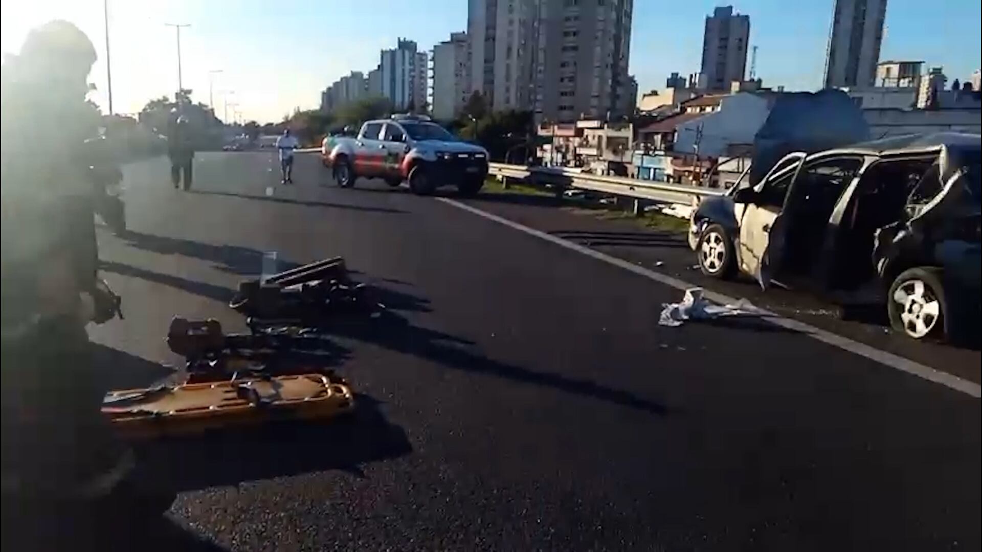 El accidente en General Paz de febrero