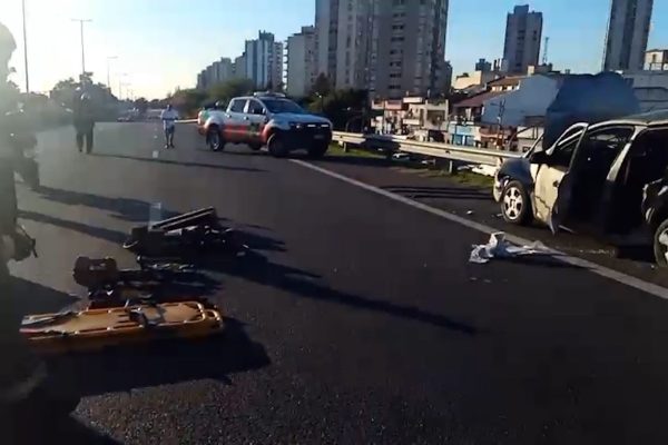 Choque múltiple entre 7 autos en la autopista General Paz: hubo 2 heridos