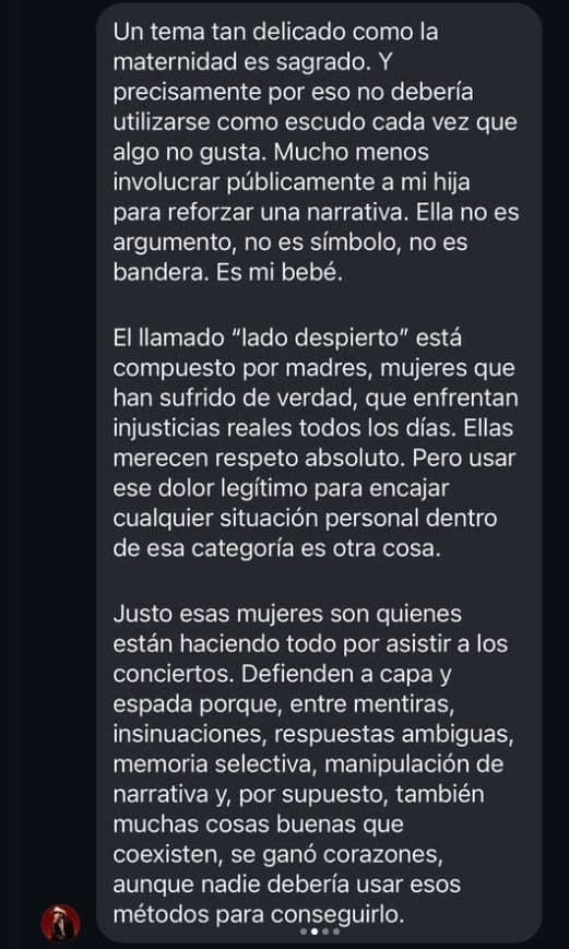 El artista cuestionó la 'selectividad de la indignación' de Cazzu y señaló inconsistencias en la reacción ante la colaboración musical (Captura de pantalla)