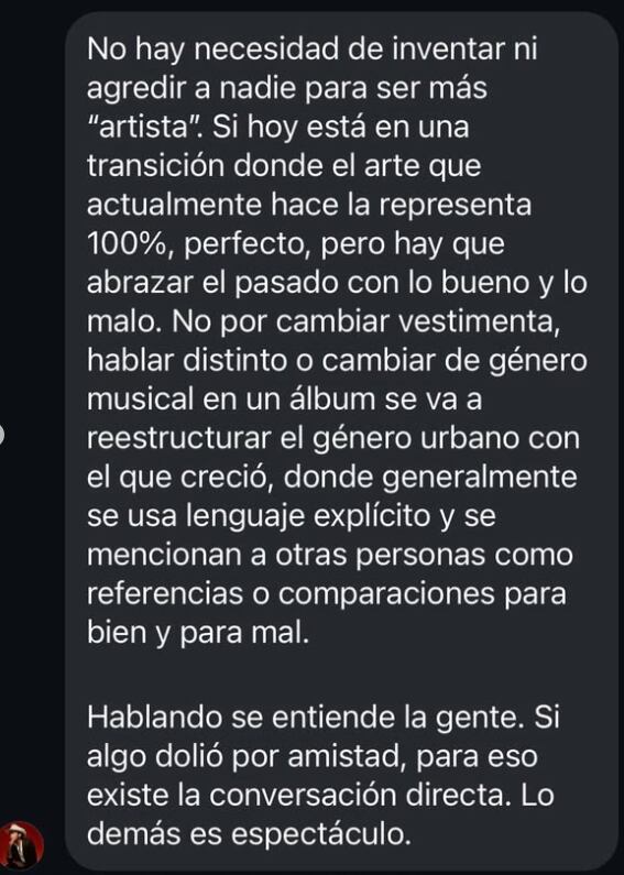 Nodal fijó límites al involucramiento de su hija en el debate, calificando la maternidad como un tema sagrado y fuera de la discusión pública (Captura de pantalla)