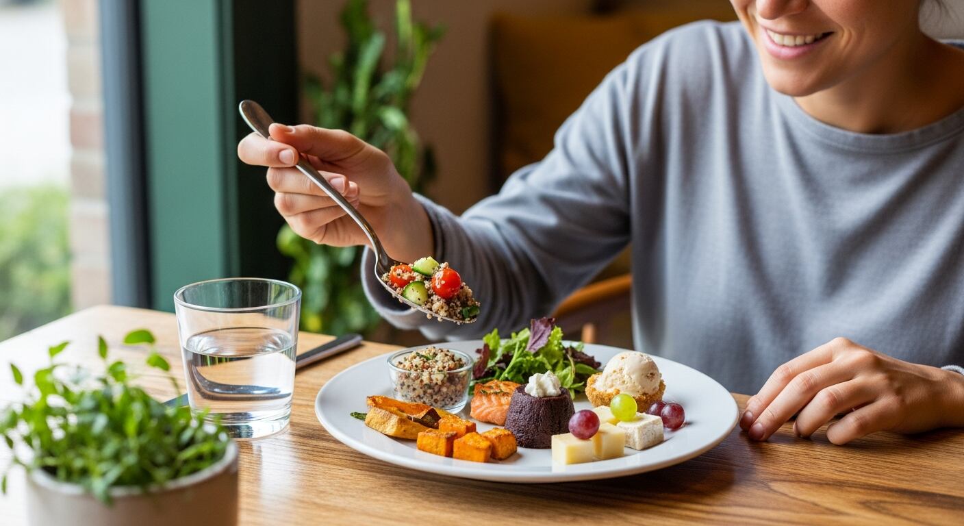 La alimentación balanceada recomendada por Harvard Medical School es fundamental para la regulación energética diaria y la prevención de la fatiga (Imagen Ilustrativa Infobae)