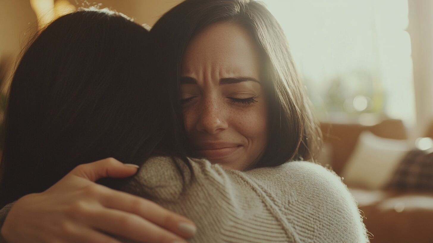 Al abrazar se libera oxitocina, conocida como la hormona del vínculo, que indica al cerebro que el entorno es seguro y disminuye la alarma (Imagen Ilustrativa Infobae)