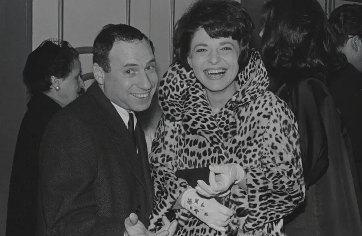 Mel Brooks en su juventud con su esposa Anne Bancroft: su matrimonio duró más de 40 años