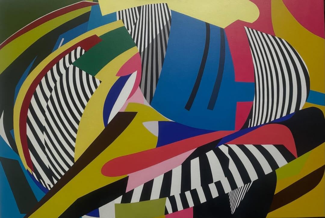 Valeria Calvo, segundo premio pintura en Bancor