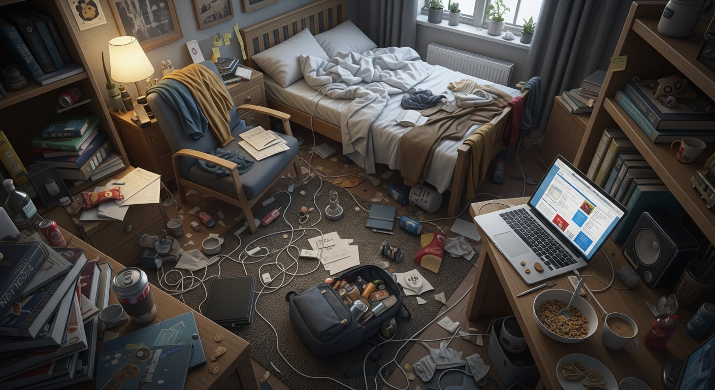 La escena genera sensación de estrés y desorden visual (Imagen Ilustrativa Infobae)