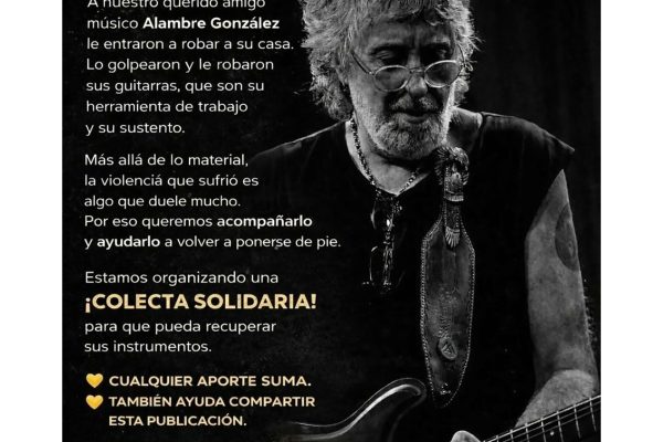 Cómo fue el salvaje robo al guitarrista “Alambre” González en su departamento de Caballito