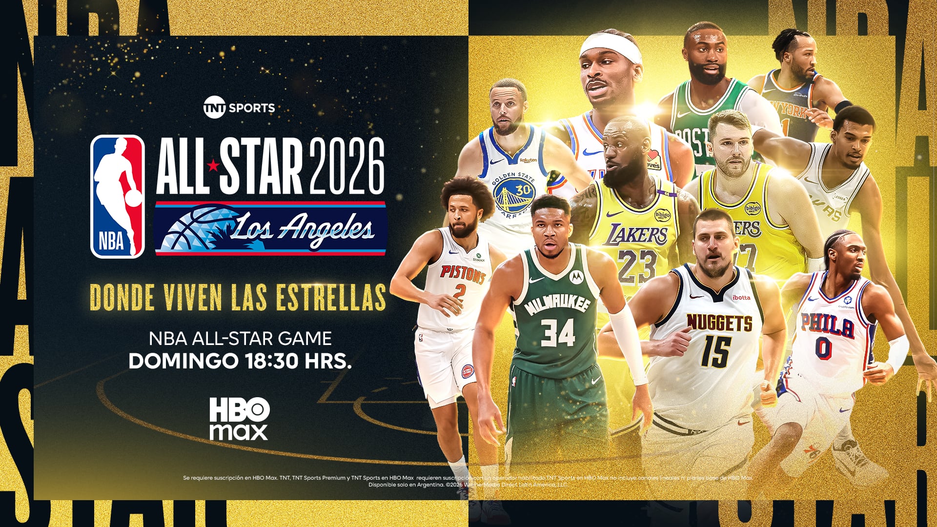 Anuncio All Star Game NBA 2026 (HBO MAX)