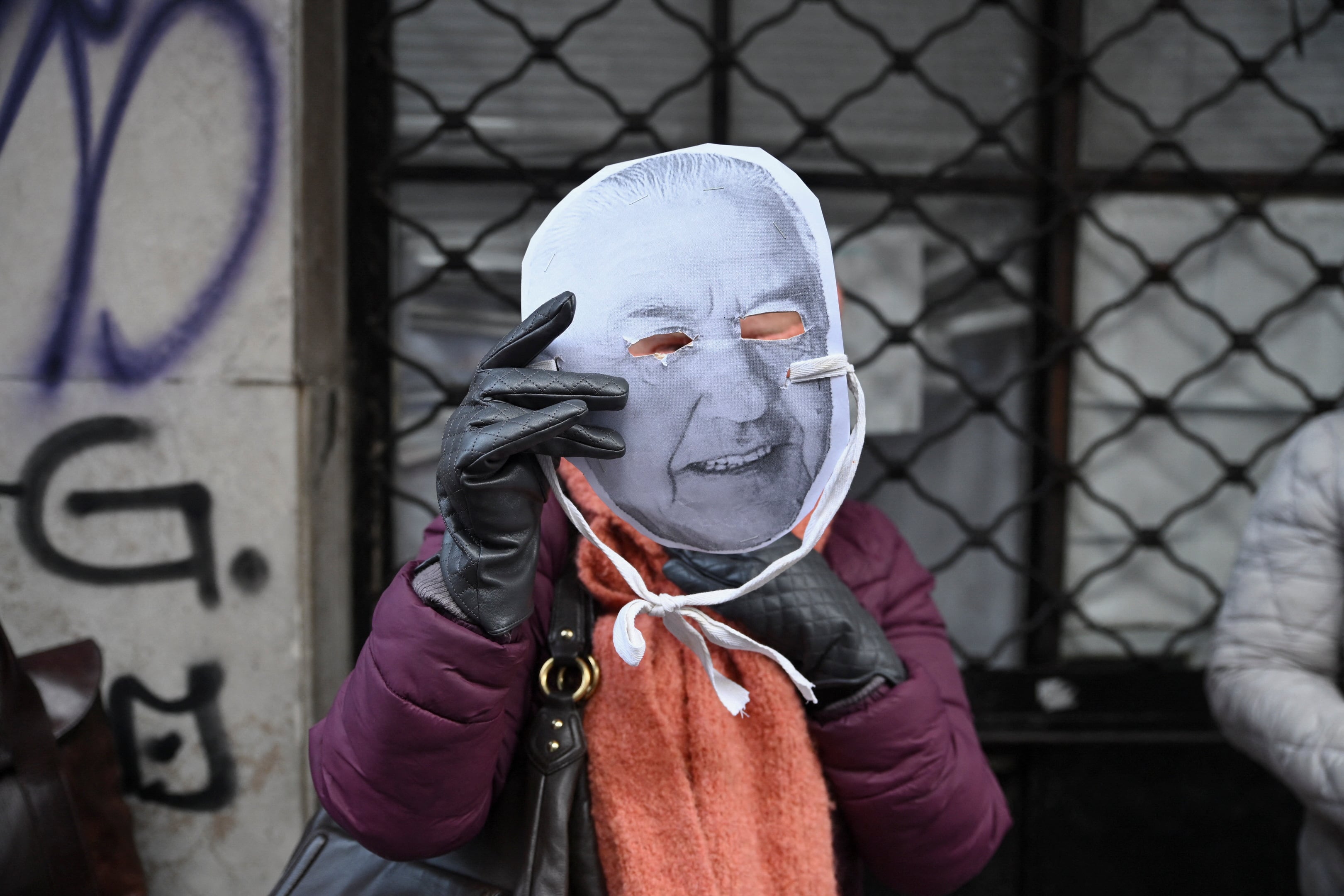 Damnificados de Conexión Ganadera en una protesta a la salida de un juzgado (REUTERS/Martin Varela Umpierrez)