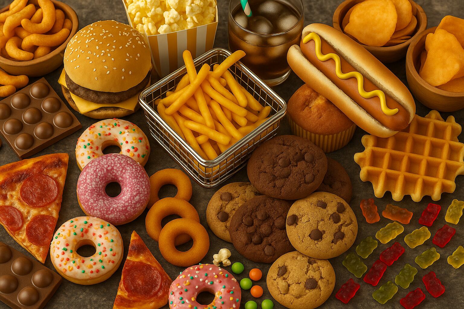 Las dietas ricas en alimentos ultraprocesados pueden alterar la dopamina y afectar la salud cerebral (Imagen ilustrativa Infobae)