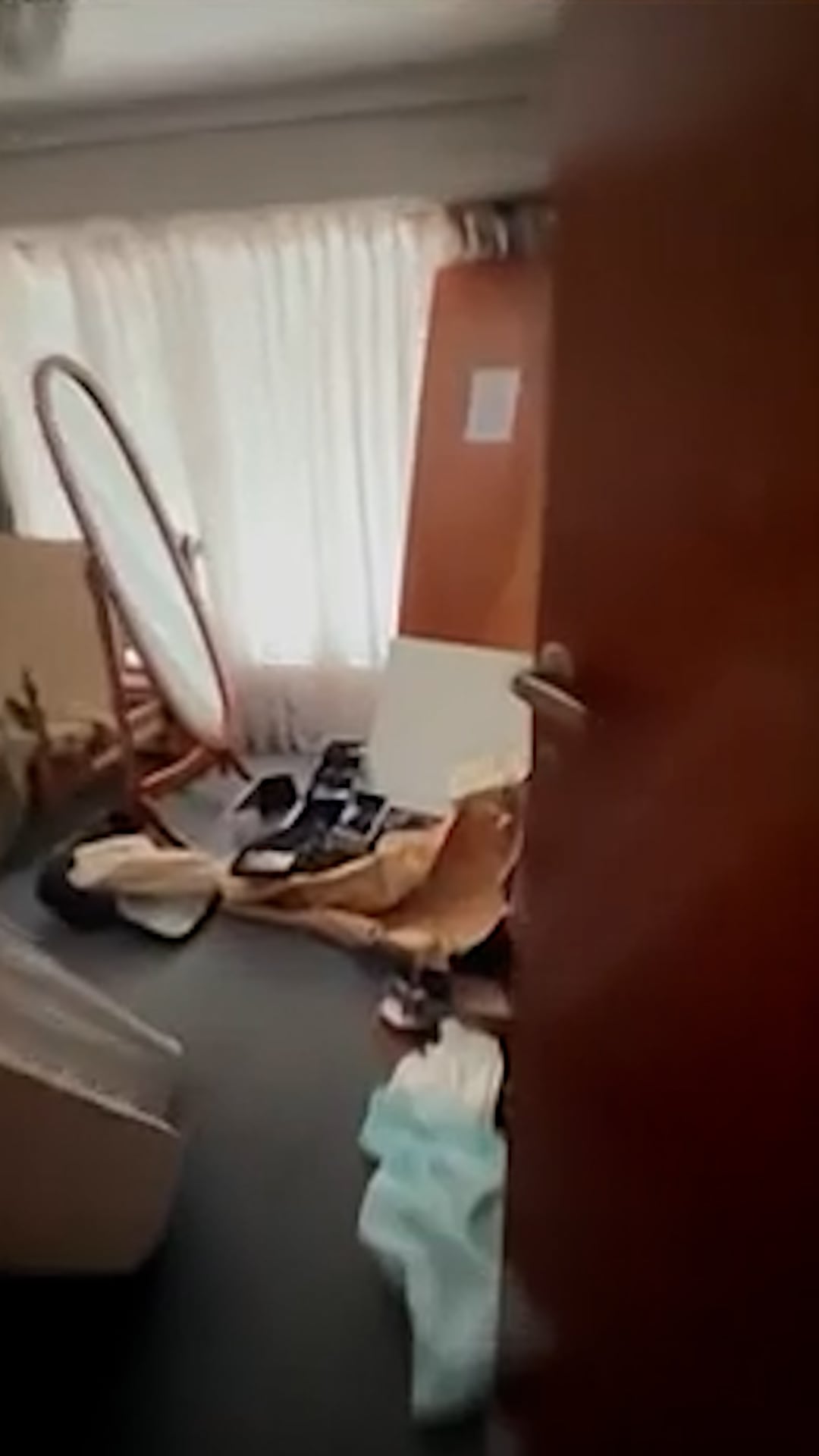 Así quedó la casa de la madre de Sergio Lapegüe tras el robo