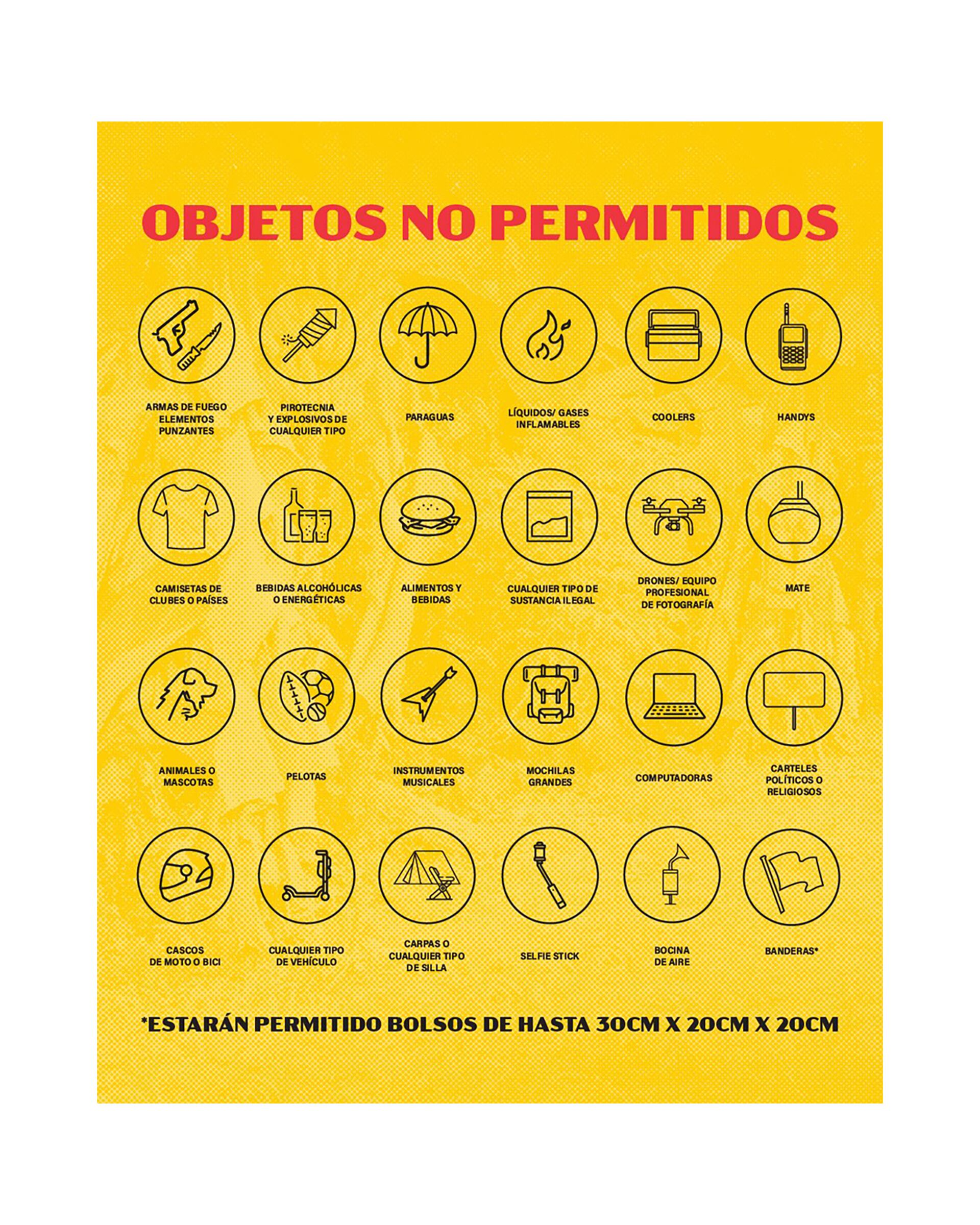 El detalle de los objetos no permitidos para el concierto de Bad Bunny en el estadio de River Plate en Buenos Aires