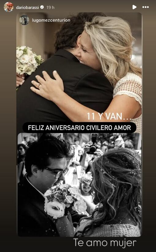 Barassi resalta en sus mensajes la importancia de la familia ensamblada junto a Lucía Gómez Centurión y sus dos hijas (Instagram)