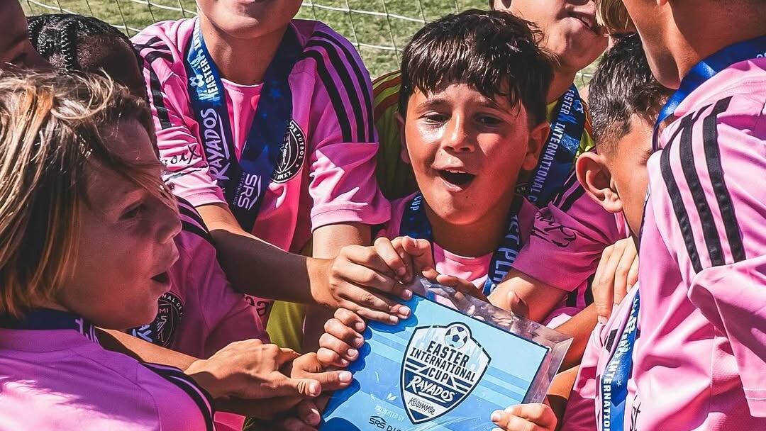 Mateo Messi se consagró campeón en la Easter International Cup con la categoría Sub 10 (@intermiamicf_academy)