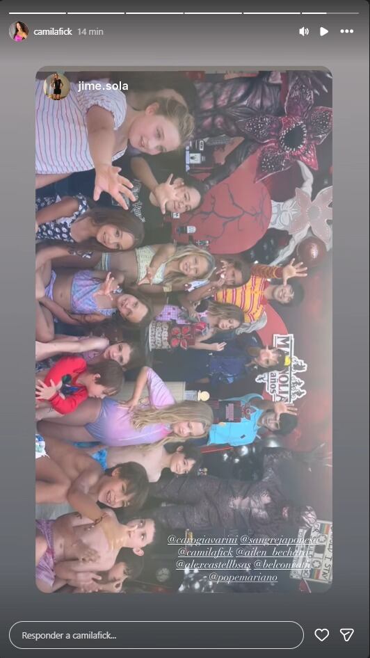 Magnolia compartió el día junto a sus amiguitos (Instagram)