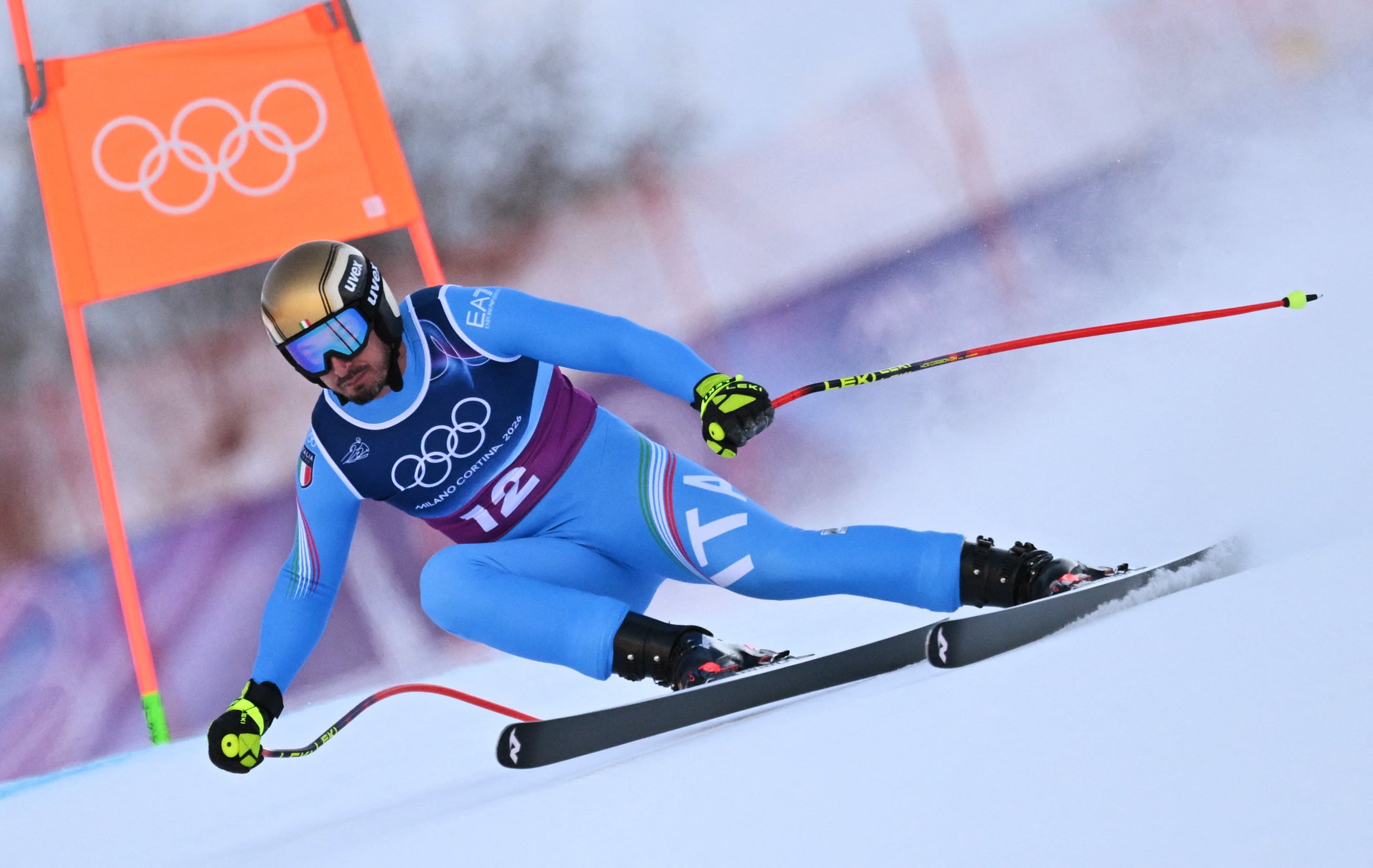 La histórica hazaña de Paris lo convierte en el segundo esquiador alpino de mayor edad en lograr una medalla olímpica en descenso
(REUTERS/Angelika Warmuth)