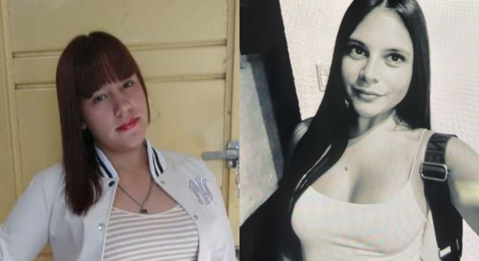 A la izquieda, Candelaria del Valle González Fonseca, y a la derecha, Antonella Jenny Romero