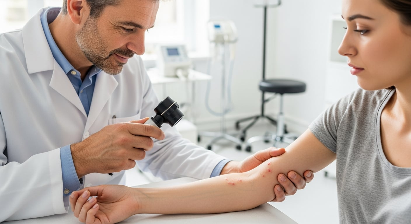 Consultar al dermatólogo es clave si los brotes de eczema se agravan, para adaptar el tratamiento y mejorar la calidad de vida a largo plazo (Imagen Ilustrativa Infobae)