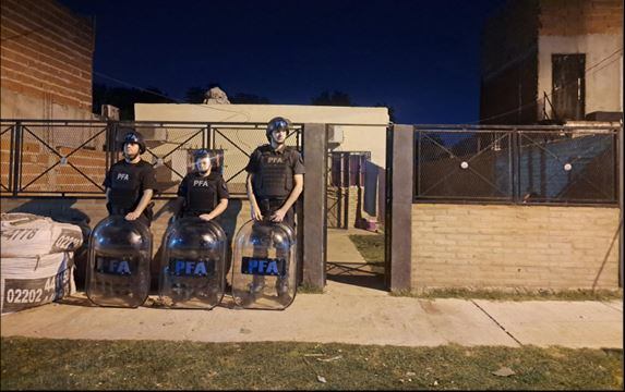Los allanamientos los realizó la Policía Federal Argentina (Foto: Policía bonaerense)
