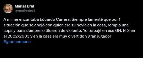 Eduardo Carrera, el escandaloso participante de Gran Hermano 2003 que busca revancha en Generación Dorada
