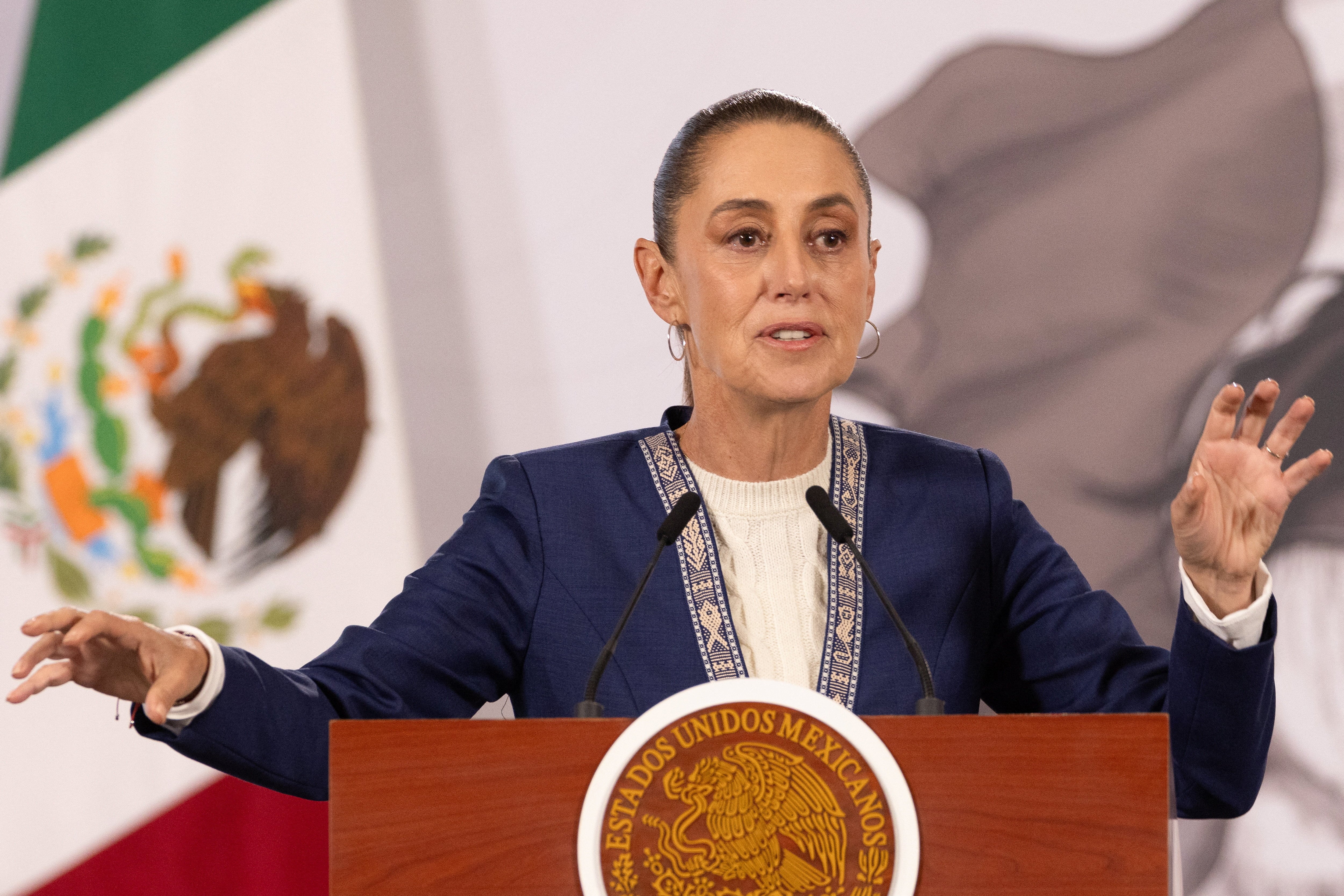 La presidenta de México, Claudia Sheinbaum (REUTERS/Quetzalli Nicte-Ha)