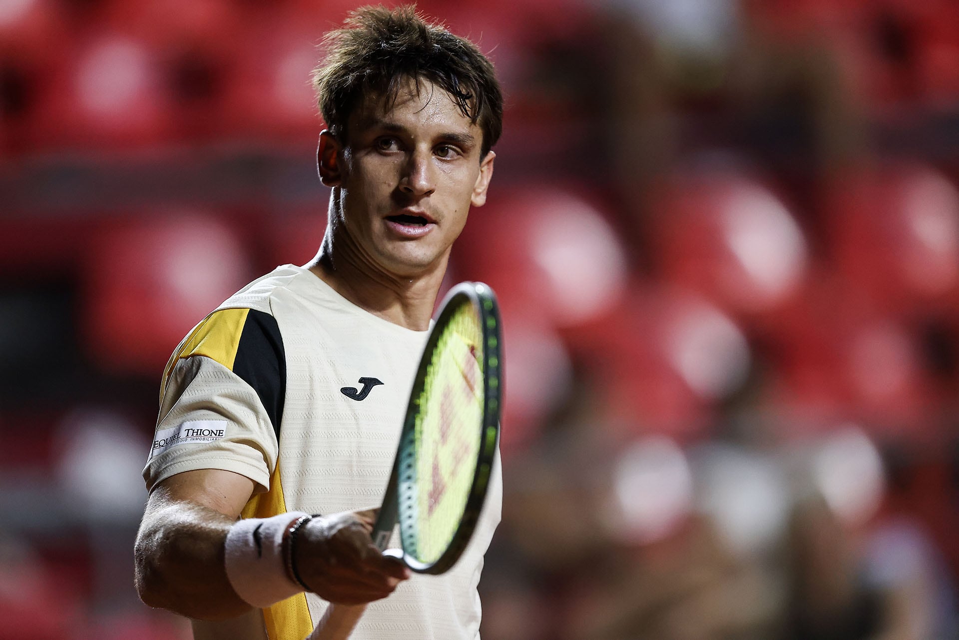 Camilo Ugo Carabelli viene de obtener un título en polvo de ladrillo (Fuente: Rosario Challenger)