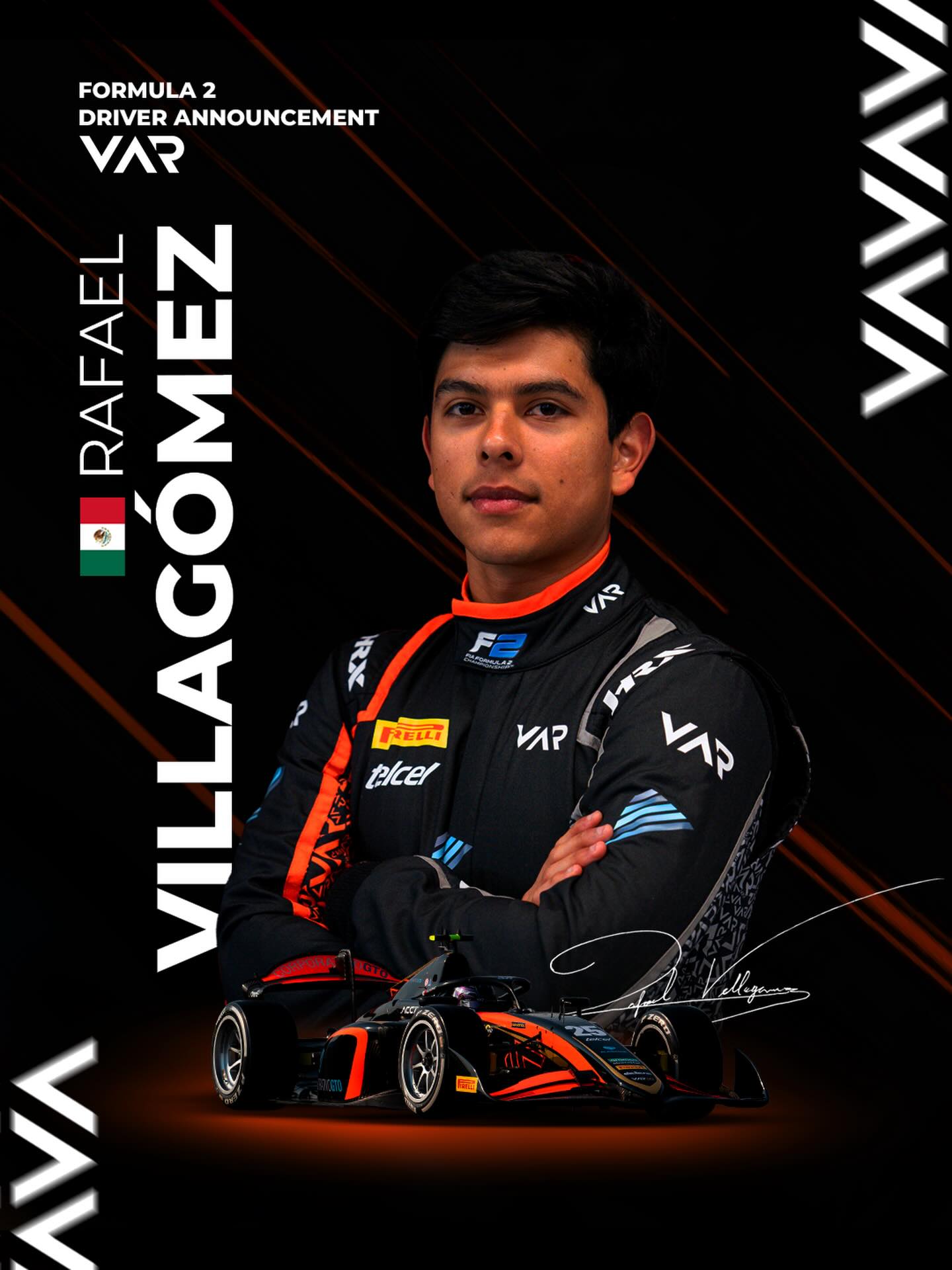 Rafael Villagómez se unió a Van Amersfoort Racing para el campeonato de Fórmula 2 (Van Amersfoort Racing)