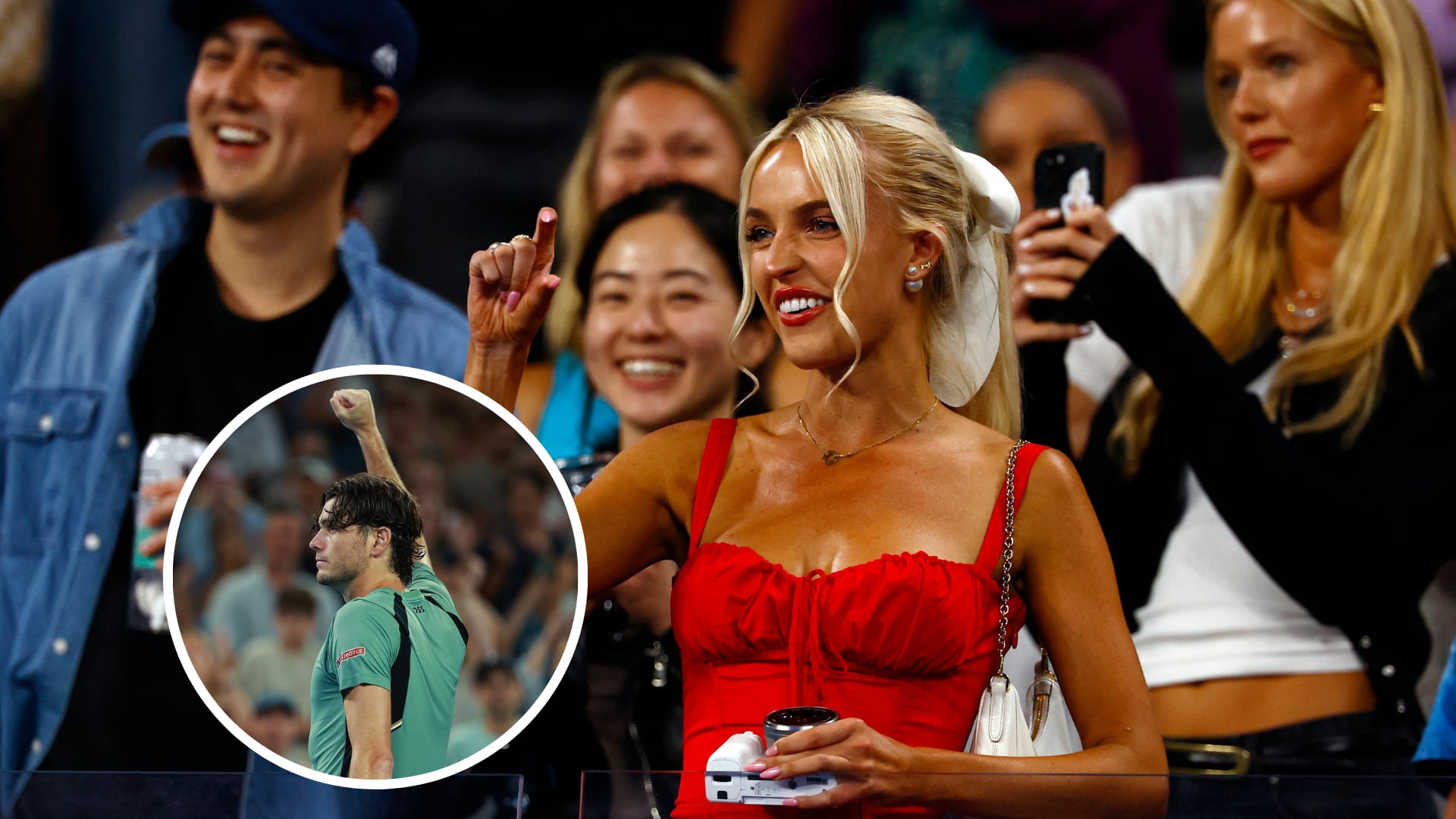 El apoyo de la modelo en el último Abierto de Australia