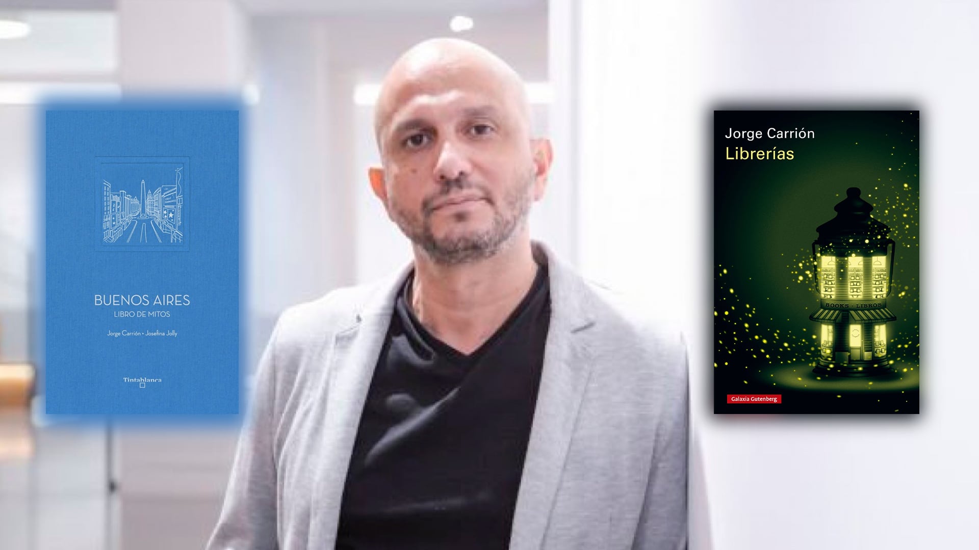 Los libro de Jorge Carrion. 