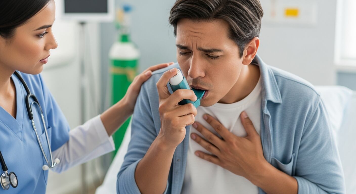 Los episodios de asma provocan síntomas clásicos como sibilancias, opresión torácica y dificultad para respirar (Imagen Ilustrativa Infobae)
