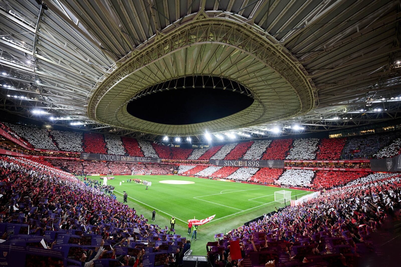 El estadio San Mamés de Bilbao colmado para el derbi vasco (Foto Gentileza: La Liga)