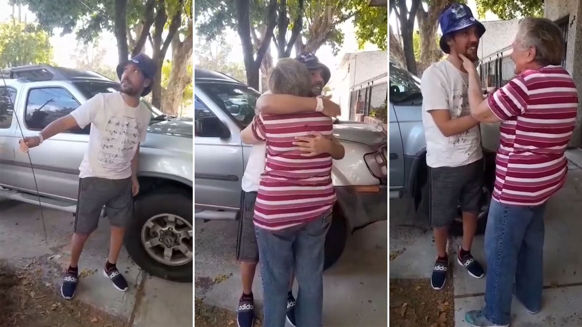 El reencuentro familiar de Pablo Grillo, registrado y difundido por su hermano Emiliano