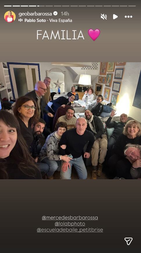 Georgina Barbarossa se emocionó en vivo al relatar su reencuentro familiar en España después de casi 50 años