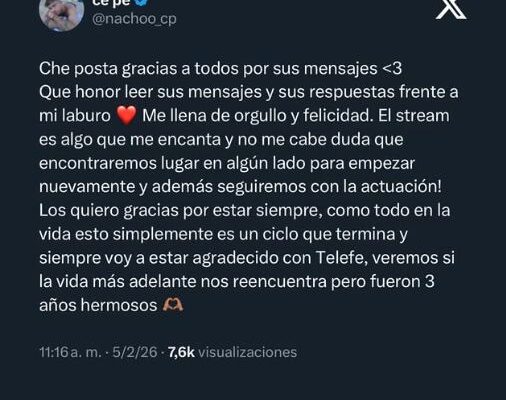 El malestar de Nacho Castañares luego de quedar afuera del stream de Telefe: “No había lugar para mí”