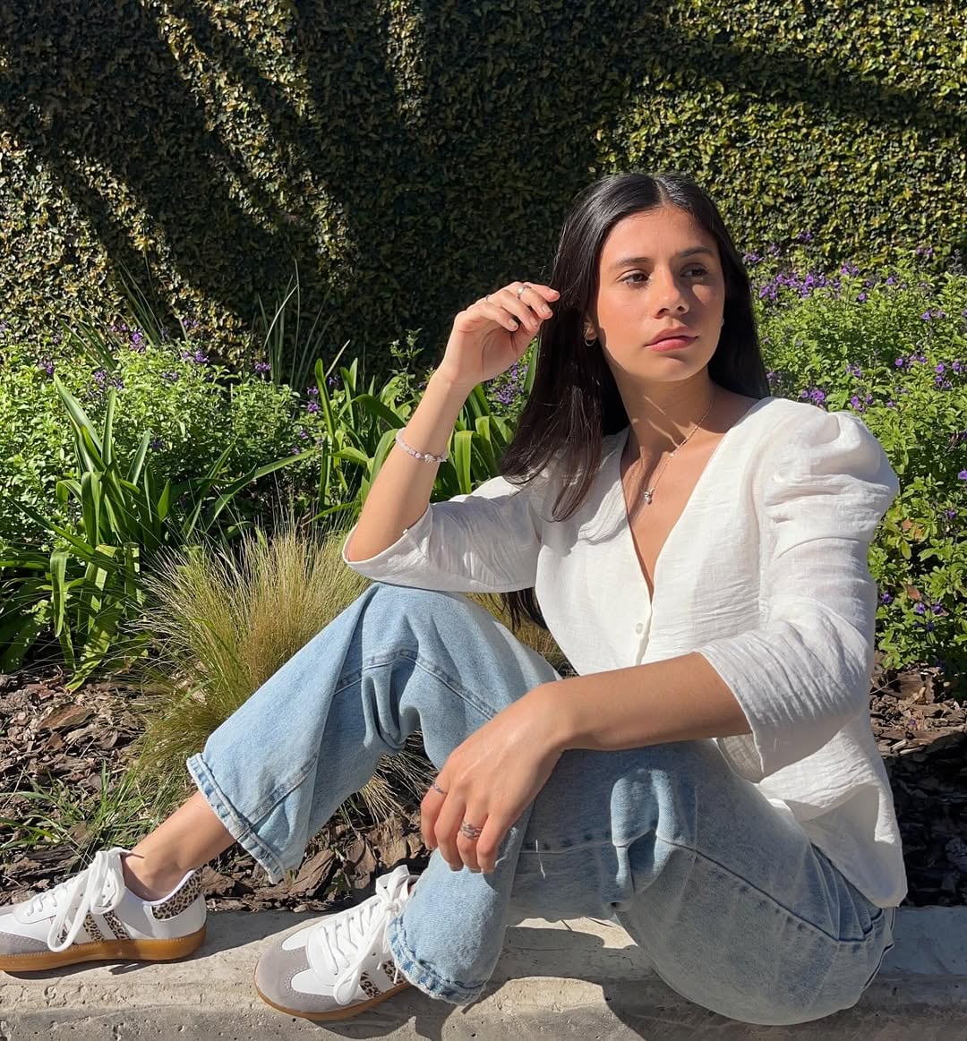 La actriz y modelo Delfina Pulen, conocida por su papel en 